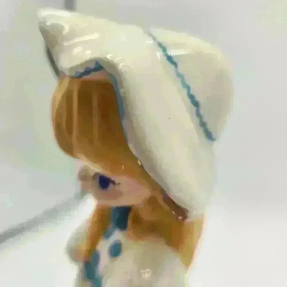 Sweet 10" Vintage Parasol Figurine For The Little Blonde‎ In Your Life! - Picture 9 of 12